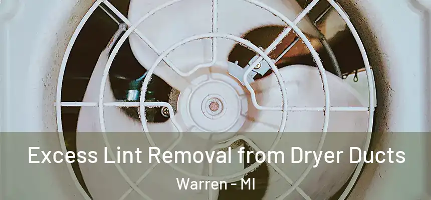 Excess Lint Removal from Dryer Ducts Warren - MI